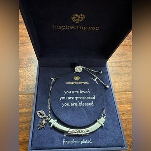 Crystal Engraved Evil Eye Hamsa Hand Spiritual Tennis Bracelet